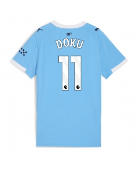 Billige Fotballdrakt Manchester City Jeremy Doku #11 Replika Hjemmedrakt Dame 2025-26 Kortermet Billige Fotballdrakt Manchester City Jeremy Doku #11 Replika Hjemmedrakt Dame 2025-26 Kortermet